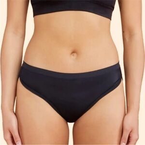 THINX Sport Moderate Absorbency Underwear Black Period Panty Large